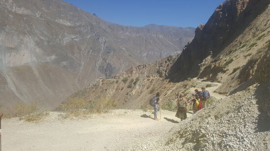 Die Muskeln in den Waden schmerzen doch ganz schön