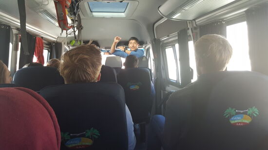 Gustav ist ein lustiger Guide ...