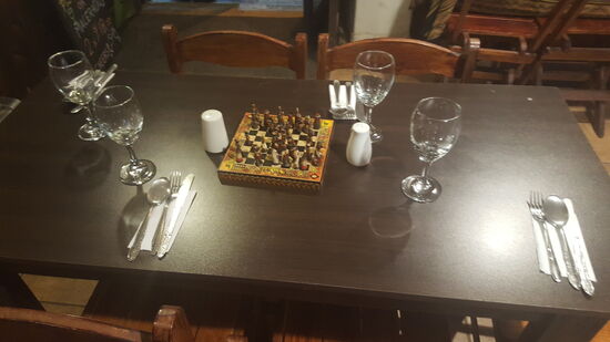 So nett kan ein Tisch für die Gäste hergerichtet sein