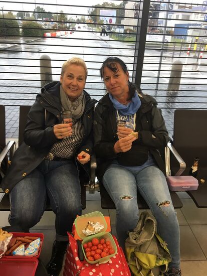 Kleines Picknick am Airport Schönefeld