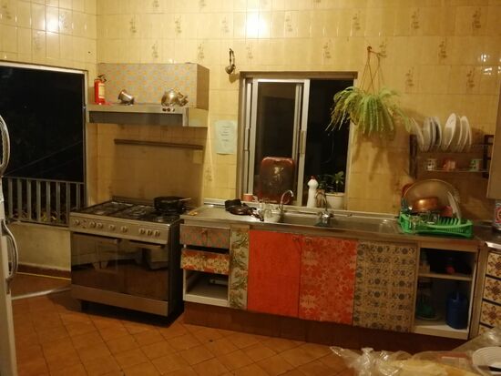Die Küche—aber hier kocht kaum einer—höchstens Tee
