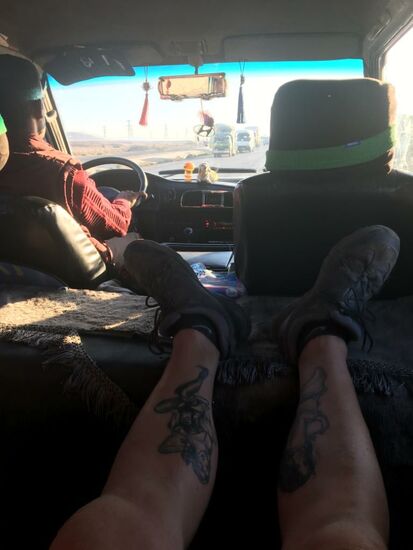 Los gehts —die ca 120 km bis nach Petra...