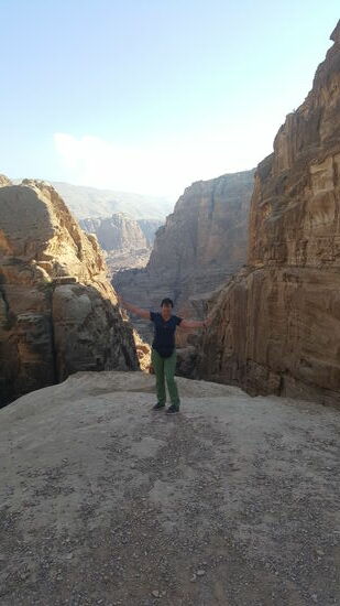 Fast oben...ein toller Blick auf die Schlucht...