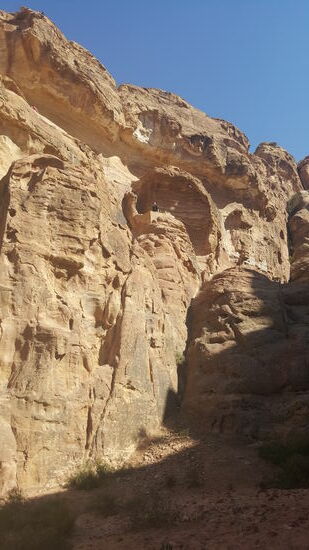 Da! Ganz oben: könnt ihr Dirk sehen? Da muß ich auch hoch