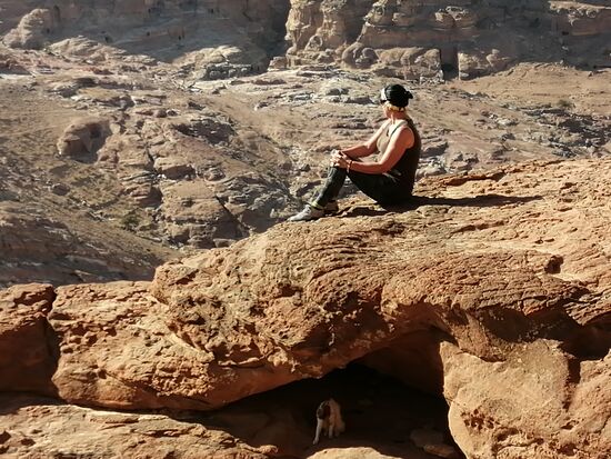 Mal schön auf den Felsen sitzen...