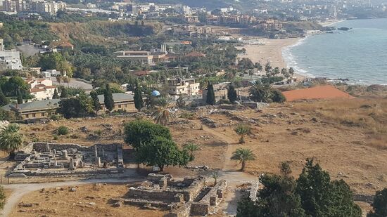 Viele Ruinen von Tempeln