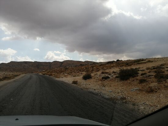 Hier passieren wir gerade den Bergpass, die Vegetation geht gegen Null.