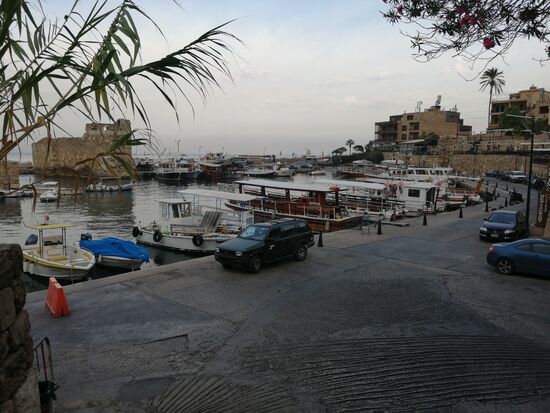 Mein Kameramann geht in der Früh zum Hafen ....