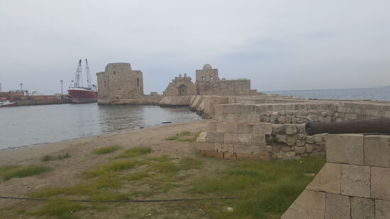 Die Seefestung der Hafenstadt von Sidon. Sie wurde 1230 von Kreuzfahrern errichtet
