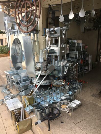 Alles Utensilien zum Wasserpfeife schmocken.