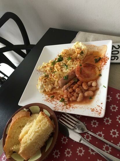 ......und Rührei...