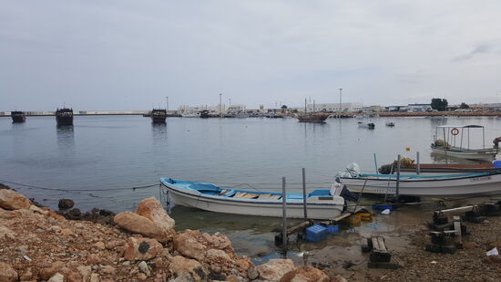 Wir gehen Richtung Hafen ...