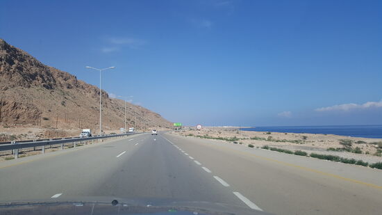Ca 80km an der Küste entlang Richtung Muscat