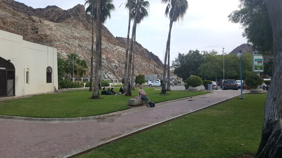 Auch wir gönnen uns hier ein Käffchen