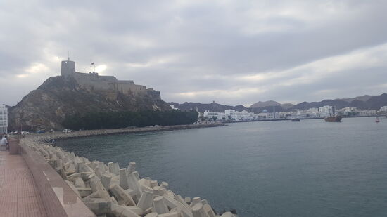 Blick auf das „Mutrah Fort“