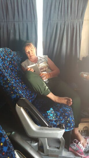 Lesen während der Fahrt