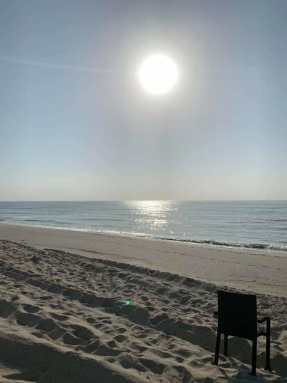 Nach dem Frühstück mal kurz an den Strand