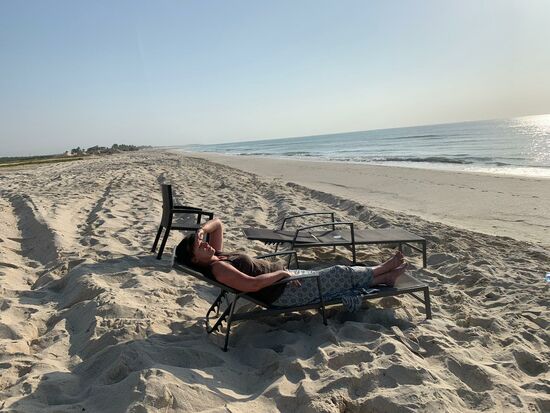 Das Hotel ist immer noch sehr leer—nur eine Familie ist außer uns hier