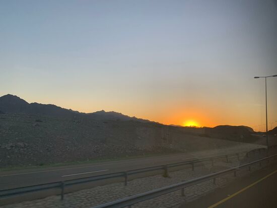 Die Sonne geht unter...