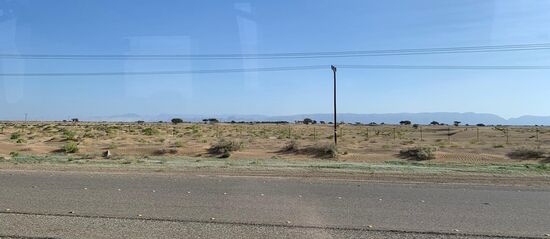 ..wie dünn besiedelt...