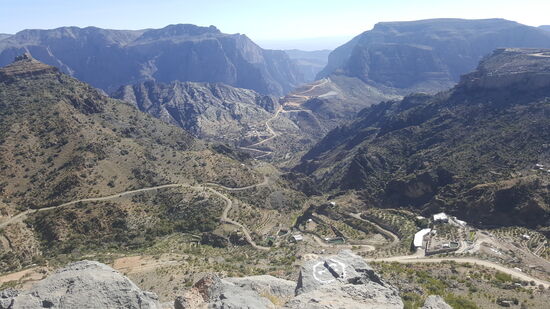 Erster Stop mit Blick ins Wadi...