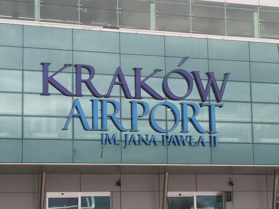 Wir landen schon um 9 Uhr in Krakau.