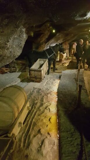 Früherer Transport des Salzes nach draußen