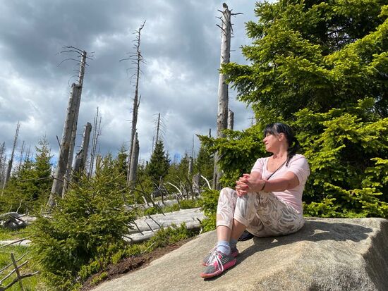 Nun gehts wieder bergab mit kleinen Pausen
