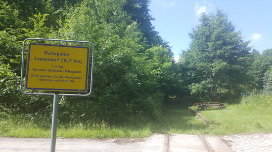 Die komplette Strecke beträgt 13km und immer wieder sehen wir die Streckenabschnitte