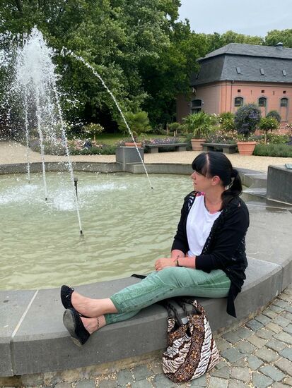 Eine wunderschöne barocke Parkanlage erwartet uns hier