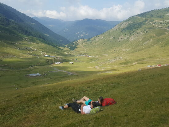 Erste Pause—noch in Albanien