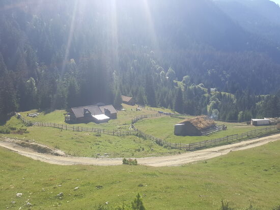 Wir sind schon wieder ein Stück bergauf gelaufen