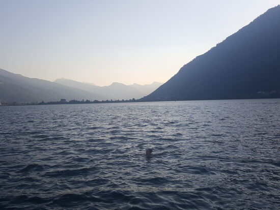 Sollen sie doch....sieht auch gut aus mit den Bergen im Hintergrund—der „Plaver See“ liegt auf 950m ü.M.