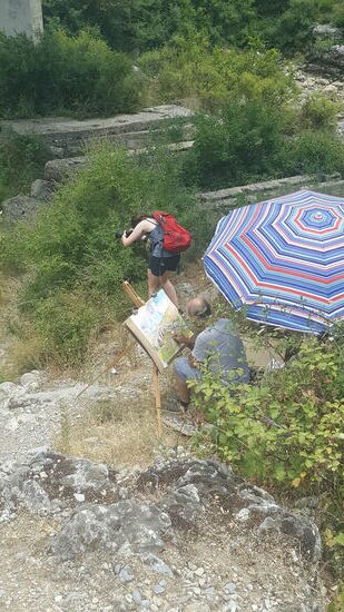 Jeder macht sich auf seine Art ein Erinnerungsbild