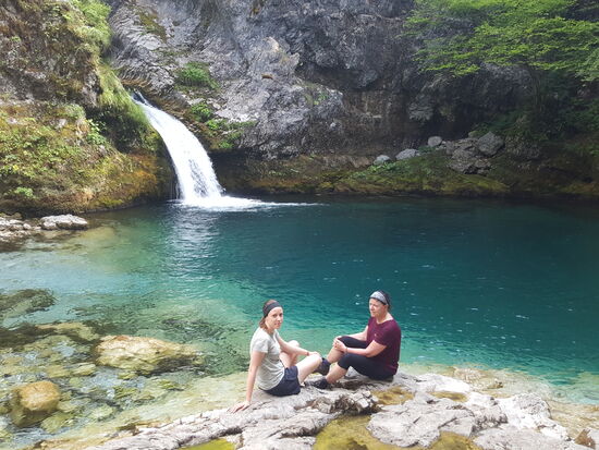 Außer uns sind nur noch 4 weitere Besucher hier