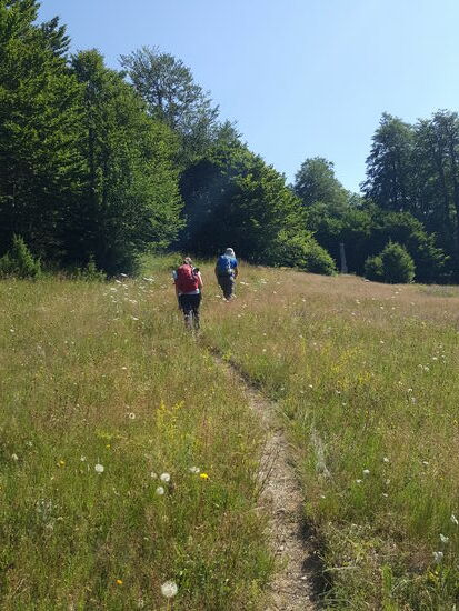 Fängt harmlos an, aber die Sonne brennt und schnell haben wir wieder über 30 Grad