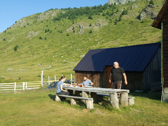 Morgens ist es immer noch ziemlich kühl hier oben
