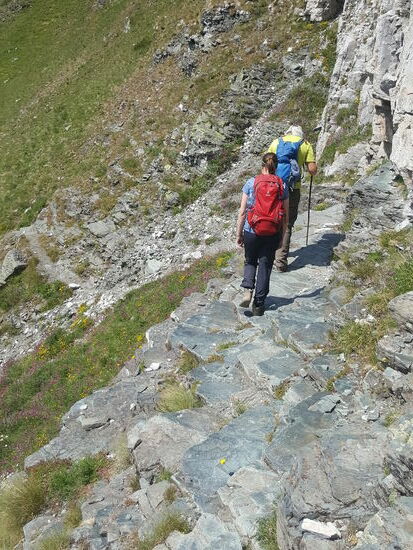 Hier gehts am Abgrund entlang