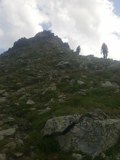 Hier wird es schon richtiges klettern