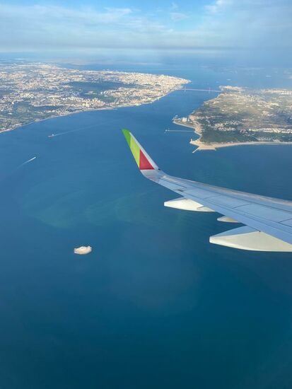 Landeanflug auf Lissabon