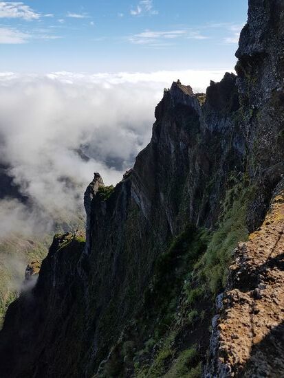 Dort hinten auf der Aussichtsplattform standen wir auch gerade...