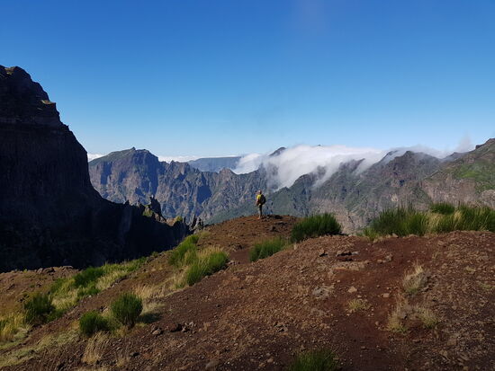 Immer wieder die toll die Ausblicke auf die Berge...
