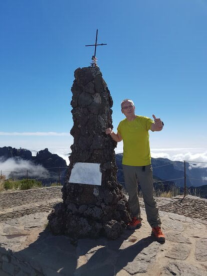 Geschafft!! Wir sind oben, auf dem 1861m hohen "Pico Ruivo"