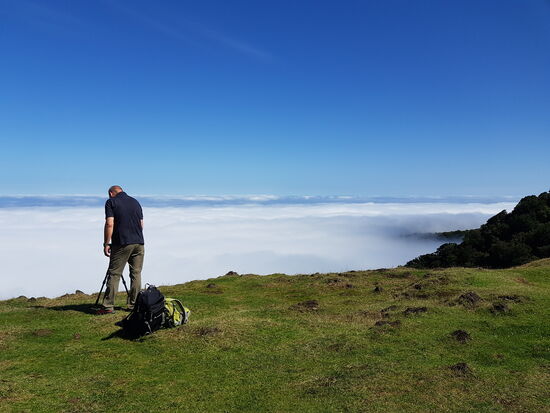Mein Fotograf in seinem Element...