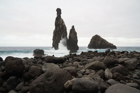 Abends starten wir einen Versuch den Sonnenuntergang einzufangen—
