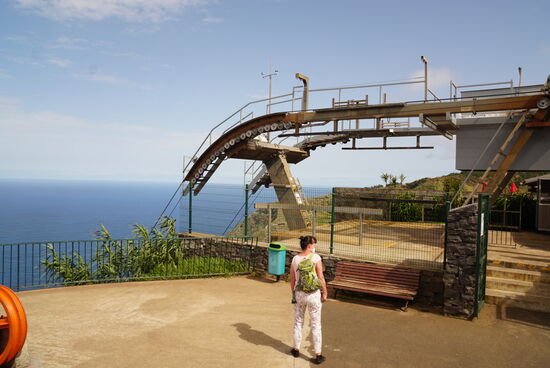 In „Achadas da Cruz“ gibt es eine kleine Seilbahn