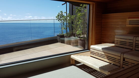 ...und alle Saunen! Das wollten wir uns nicht entgehen lassen!