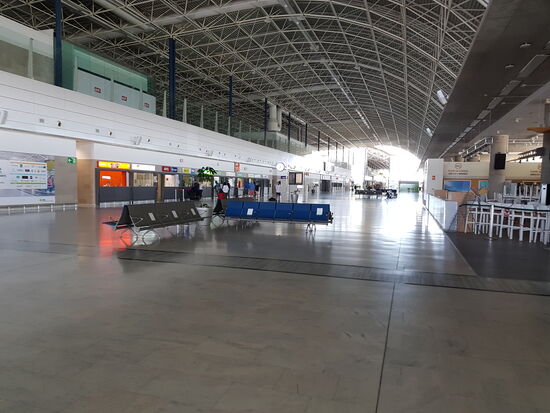 Flughafen Fuerteventura in „Puerto del Rosario“ —-sehr leer!