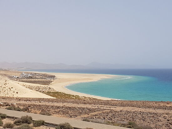 Der Strand von Costa Calma ist sonst gut besucht