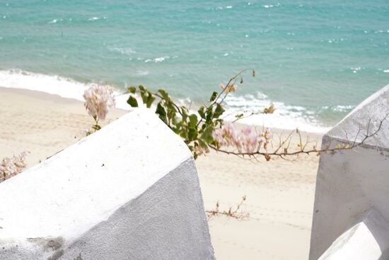 Hier ist der Sand besonders weiß und pudrig...